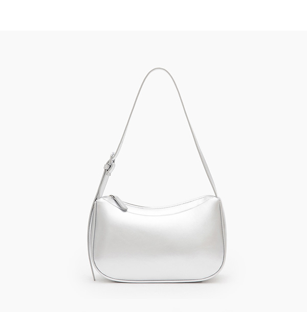 Minimalist Underarm Bag Silver