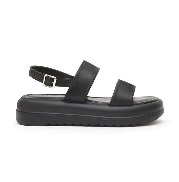 Lightweight One-Strap Sandals Black