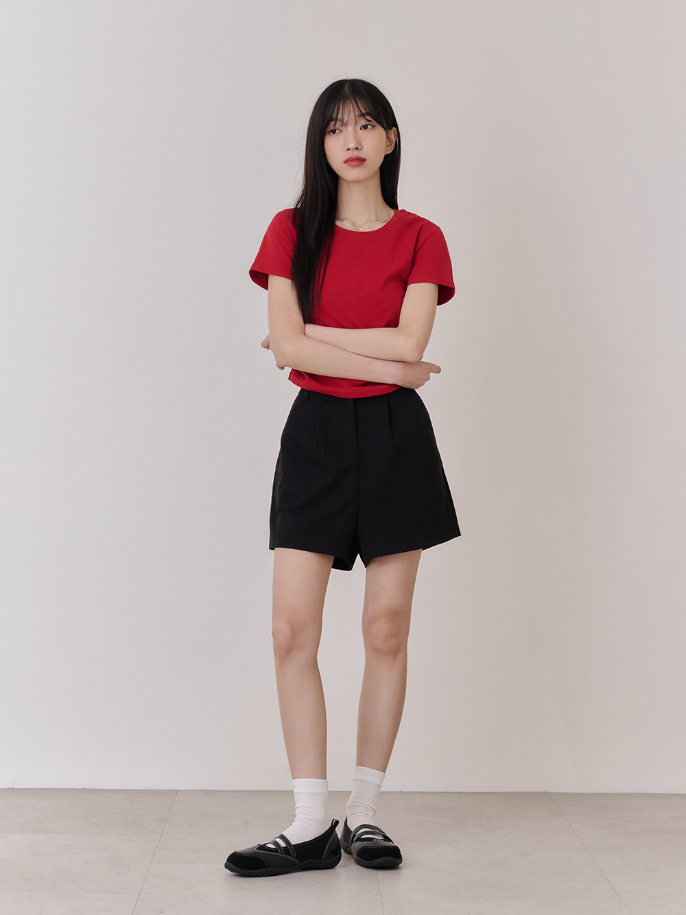 元氣女孩雙帶機能瑪莉珍鞋 黑