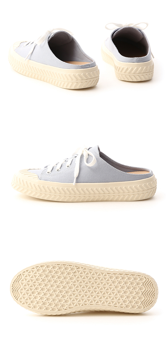 Canvas Mules Sneakers Serenity Blue