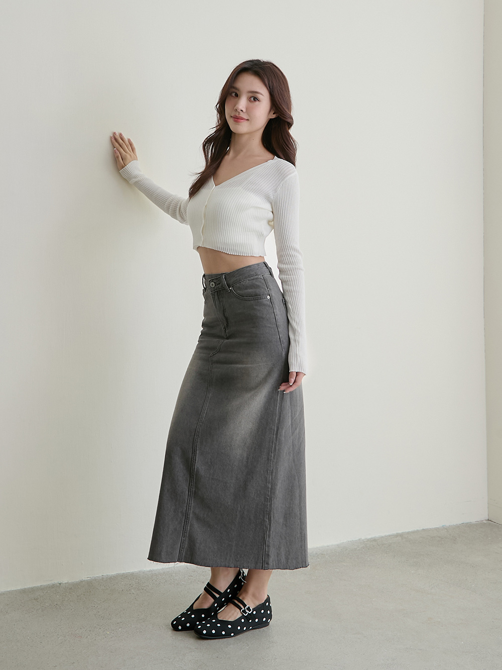 【3D零感雲織鞋】雙帶方頭瑪莉珍鞋 點點黑