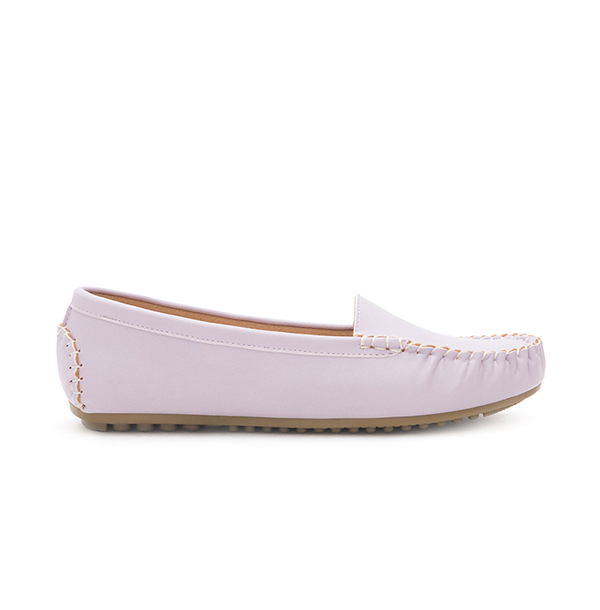 MIT Solid Moccasin Loafers Lavender