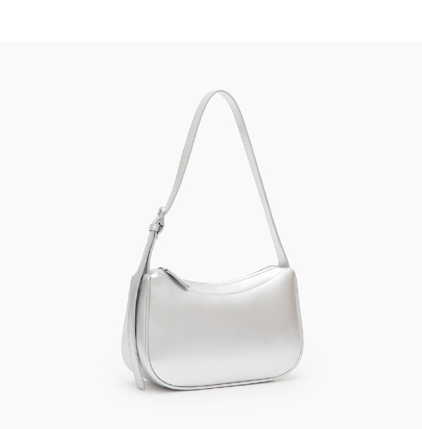 Minimalist Underarm Bag Silver