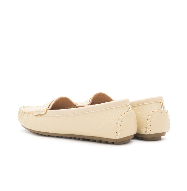 MIT Tassel Moccasin Loafers Cream