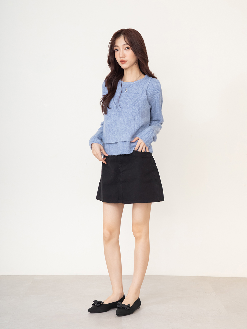 蝴蝶結活動夾 午夜黑