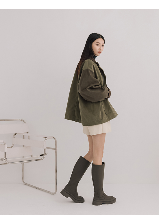 Non-Slip Under-The-Knee Boots Green