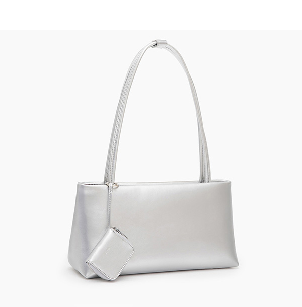 Minimalism Shoulder Bag Silver