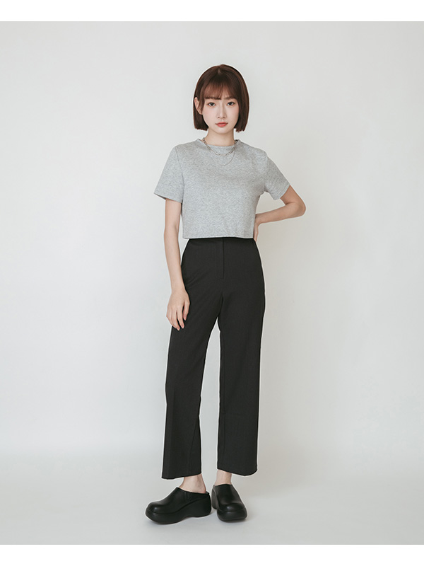 Plain Lightweight Thick Sole Mules Black