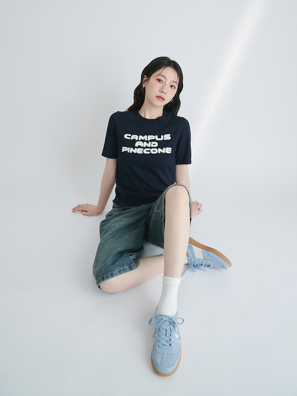 進化版2.0雙色鞋帶真皮德訓鞋 藍色