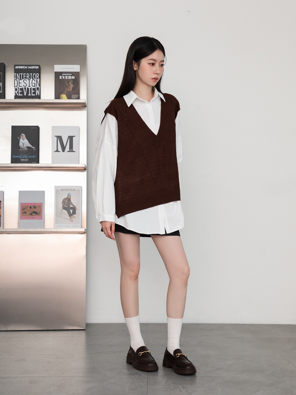 復刻經典.鬆糕底馬銜釦樂福鞋 復古咖