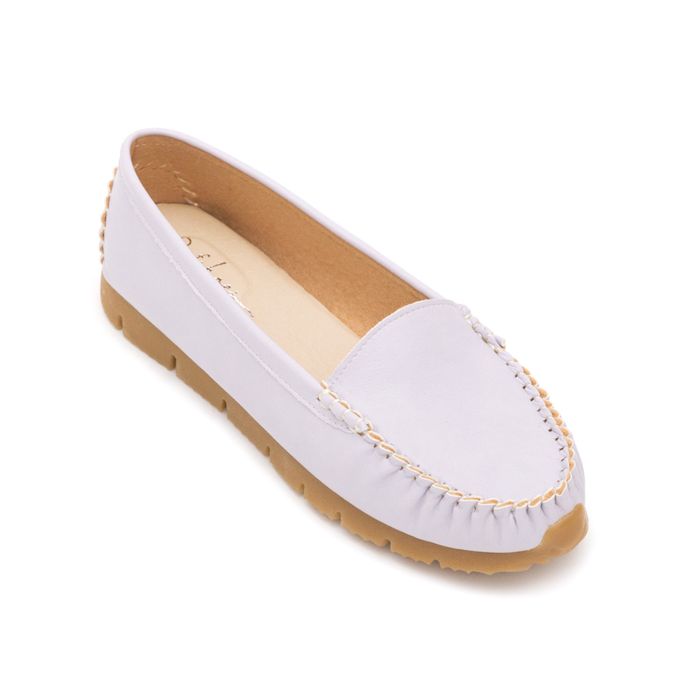 MIT Plain Platform Moccasins Lavender