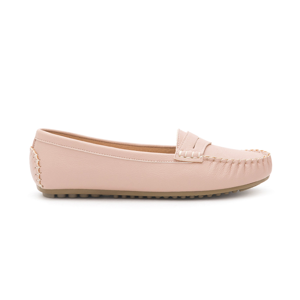 MIT Tassel Moccasin Loafers Nude pink