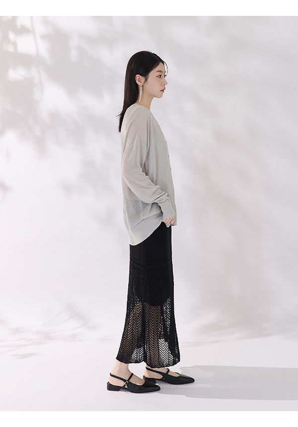 優雅氣場尖頭後空低跟鞋 時尚黑