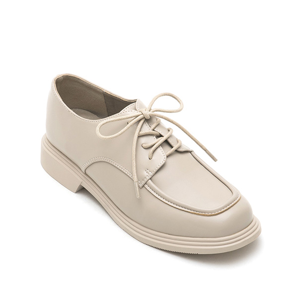 Soft Lace-Up Derby Shoes Grey