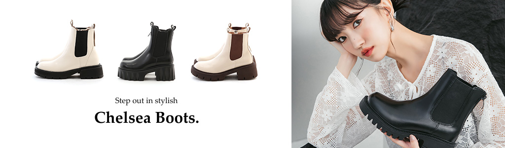 切爾西靴推薦！鬆緊帶拼接設計營造出視覺的豐富感，各式切爾西靴盡在D+AF官方購物網站。