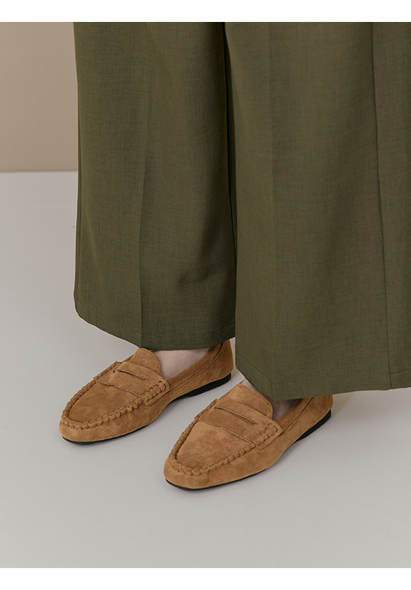 秋冬輕著4D氣墊豆豆底樂福鞋 深棕色