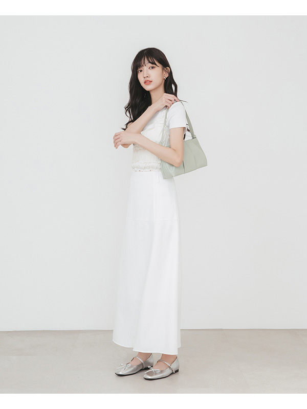 Cloud Ruched Shoulder Bag Green