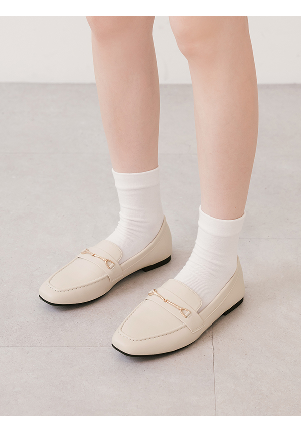 4D Cushioned Horsebit Loafers 米