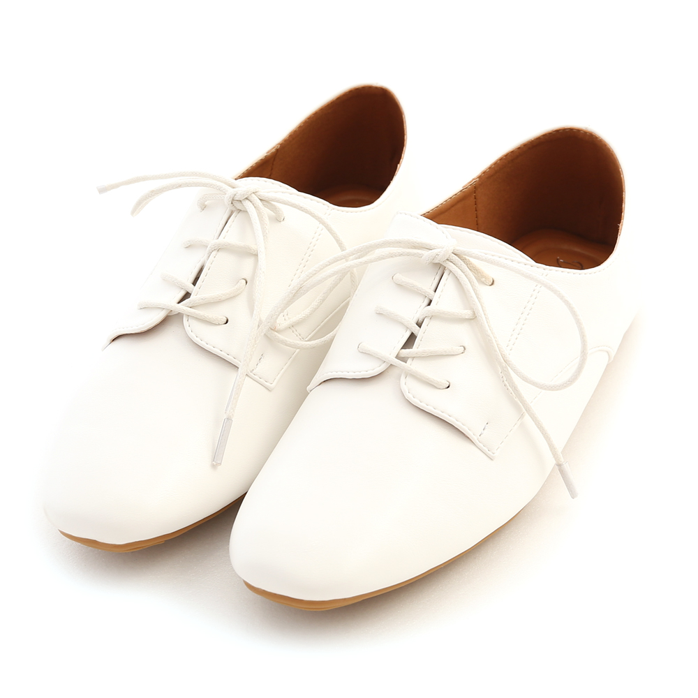 Soft Leather Oxfords White