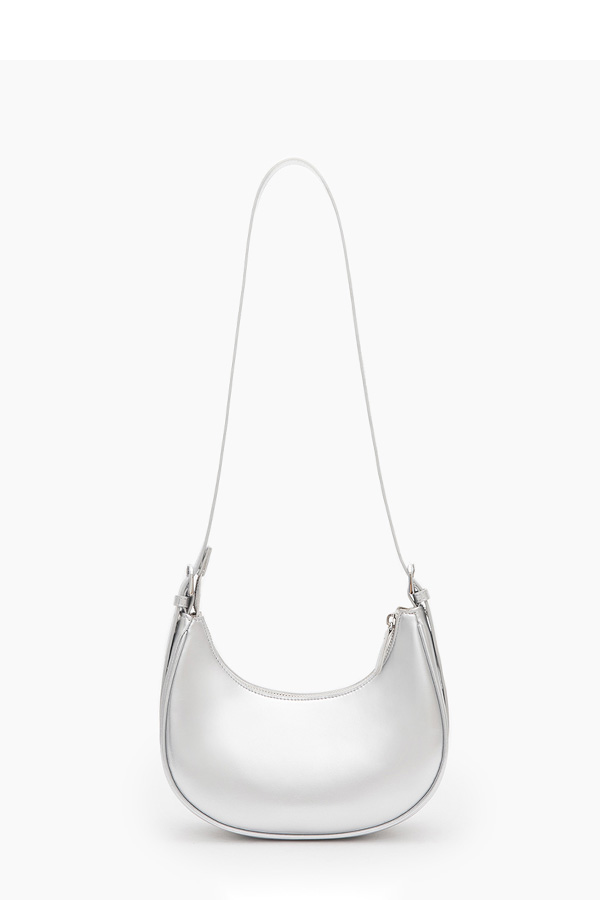 Two-Way Half-Moon Bag Silver