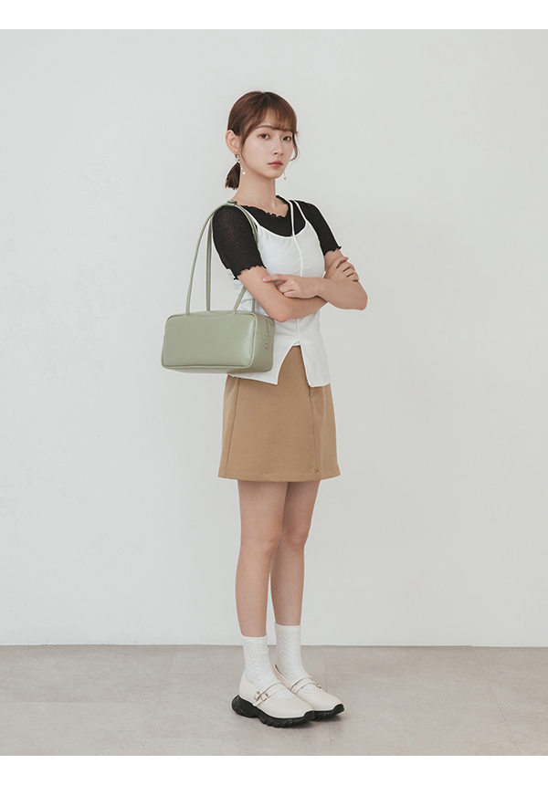 Square Shoulder Bag Green