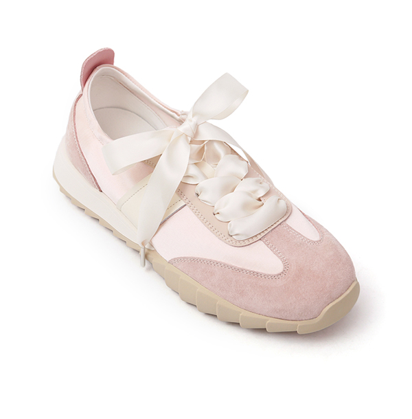 Balletcore Ribbon Sneakers 粉