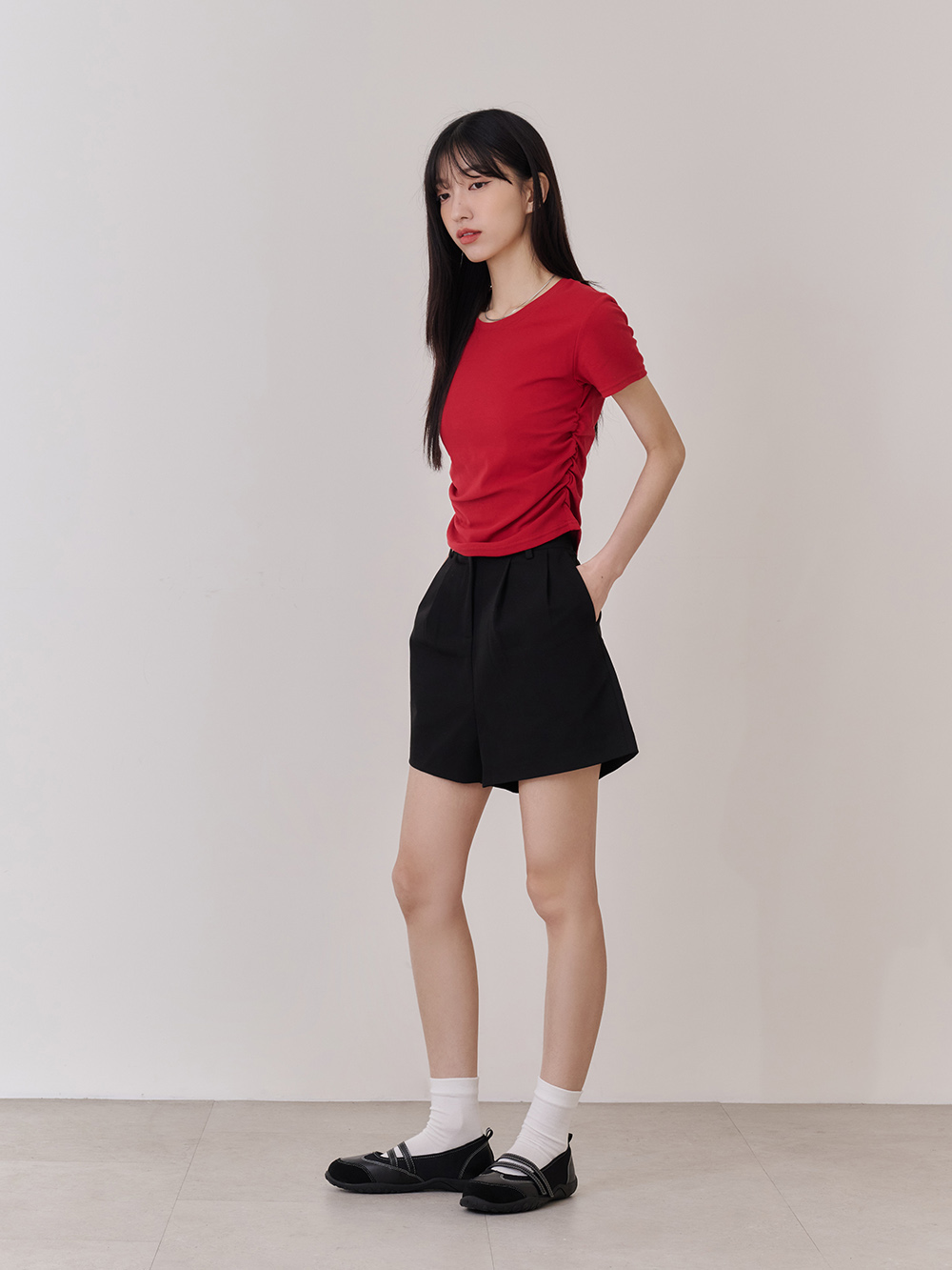 元氣女孩雙帶機能瑪莉珍鞋 黑