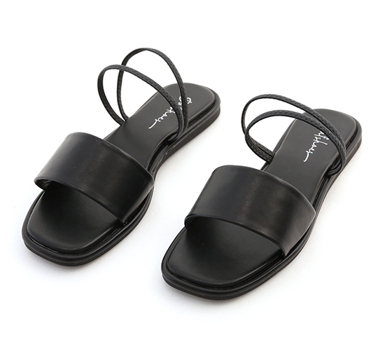 Two Way Wear Padded Sandals Black