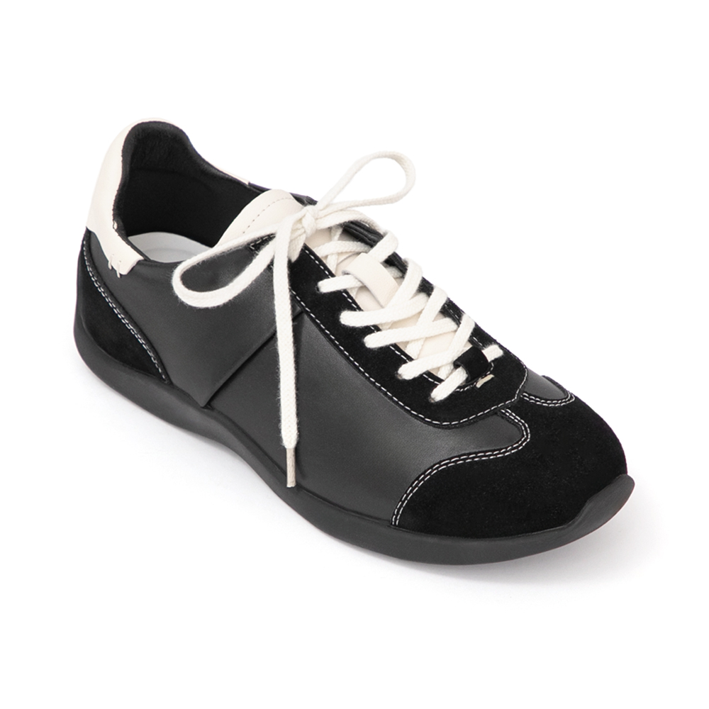 都市漫遊Q感軟墊德訓鞋 黑色