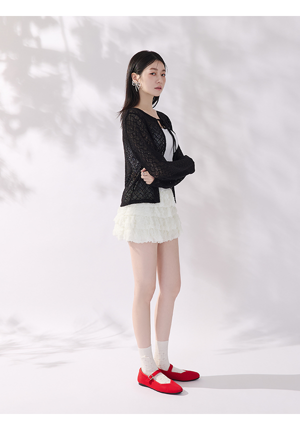 【3D零感雲織鞋】方頭瑪莉珍鞋 熱戀紅