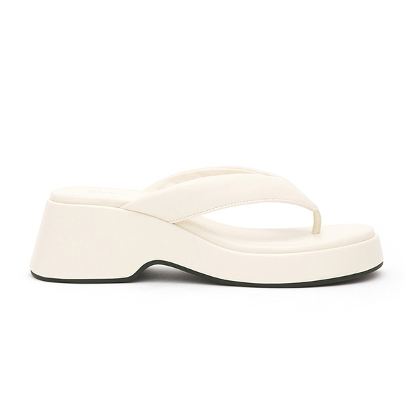 Thick Sole Flip-Flops Beige