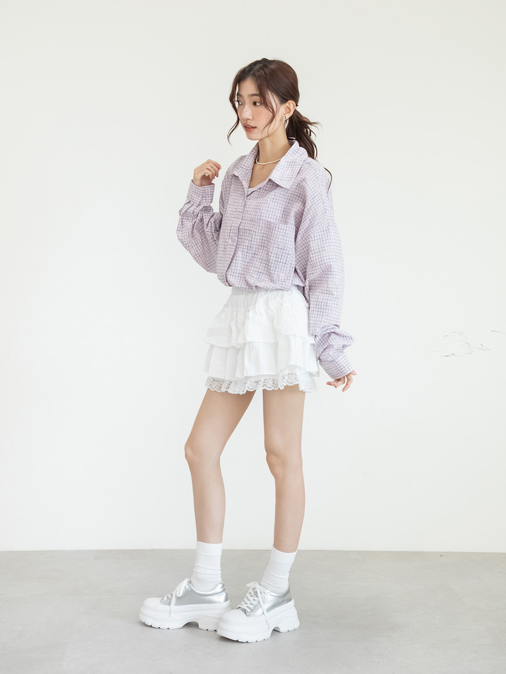 零重力輕運動厚底增高休閒鞋 銀色