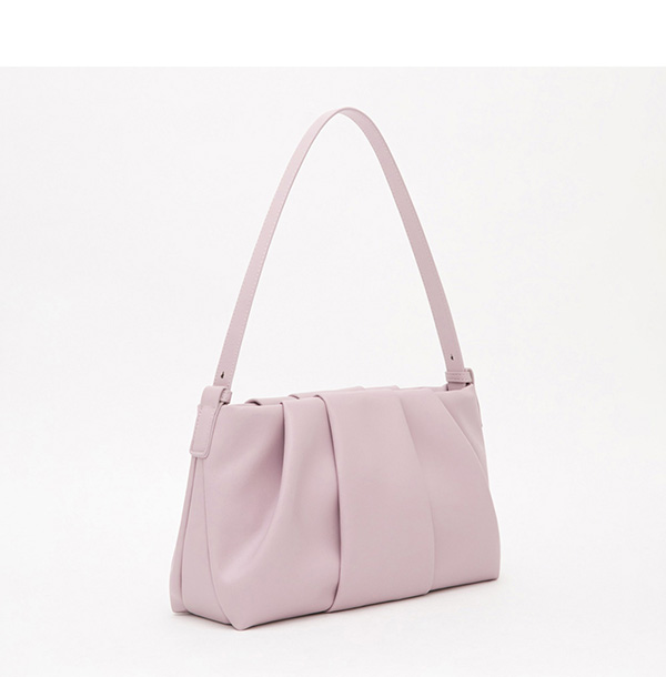 Cloud Ruched Shoulder Bag 紫