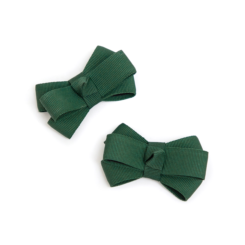 蝴蝶結活動夾 森林綠