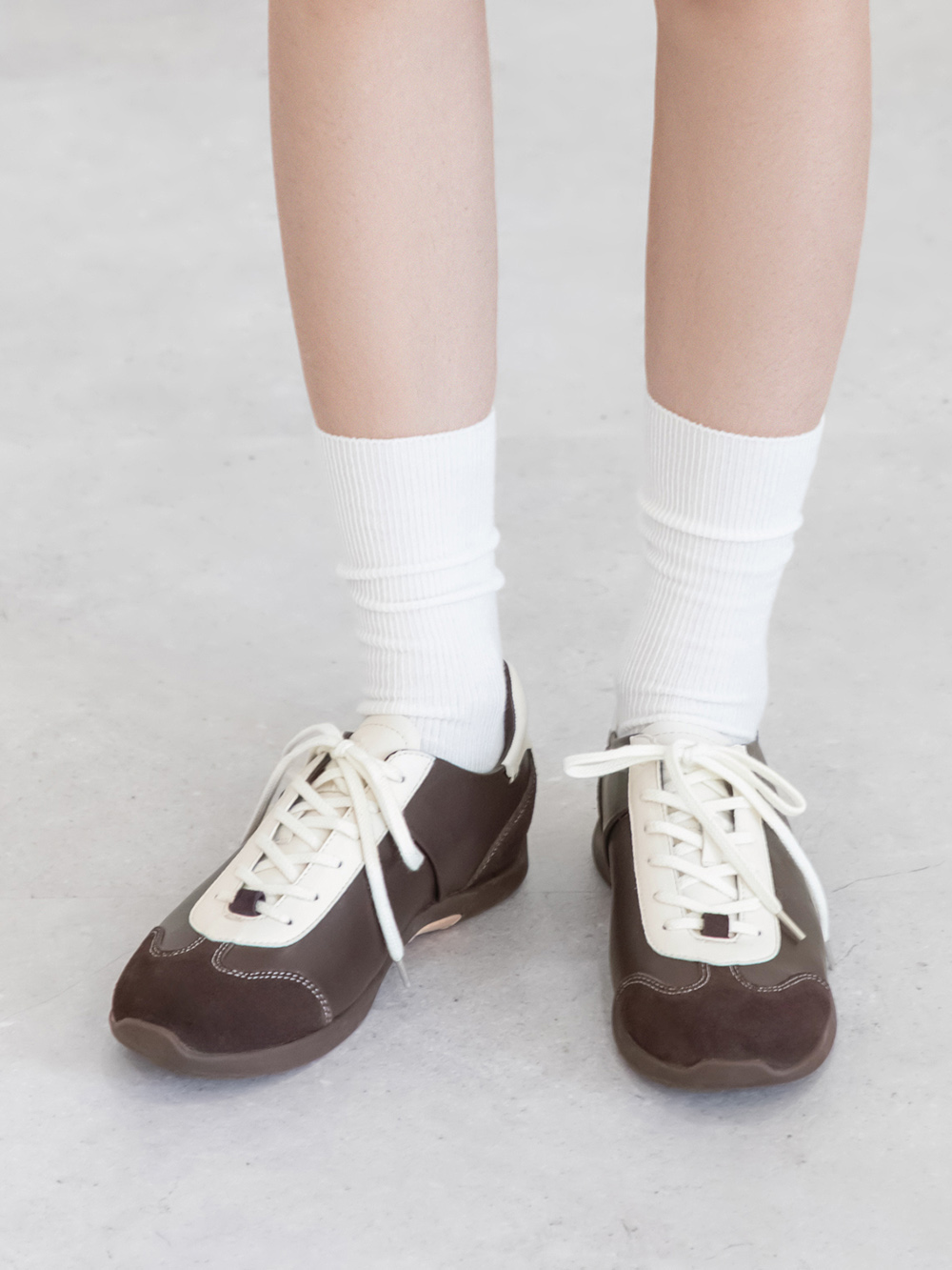 都市漫遊Q感軟墊德訓鞋 咖啡色