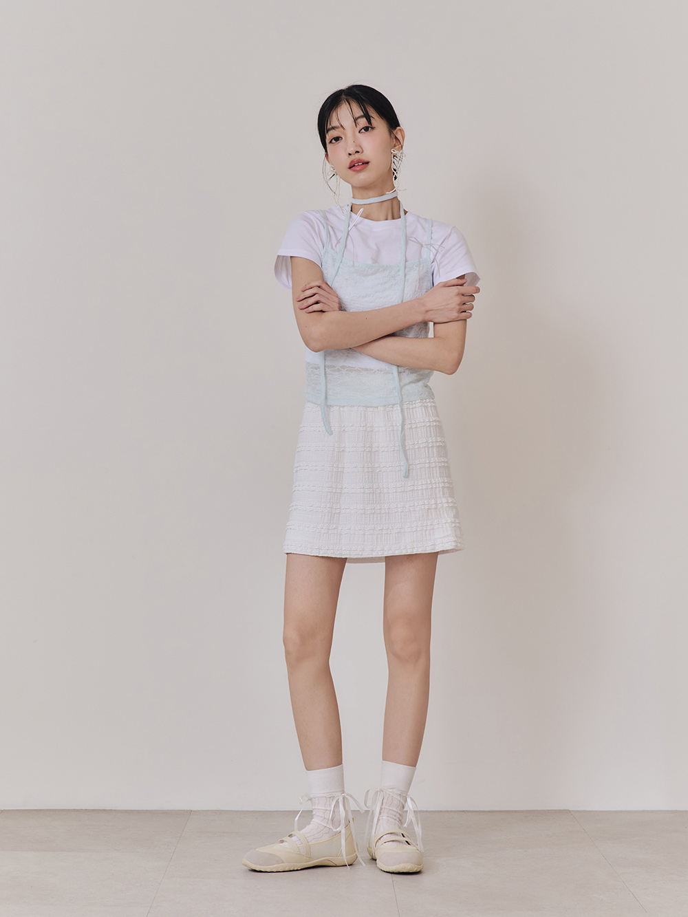 元氣女孩雙帶機能瑪莉珍鞋 白