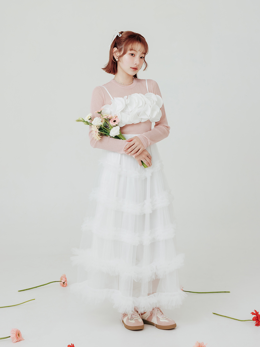 【Disney】妙妙貓真皮德訓穆勒鞋 草莓粉