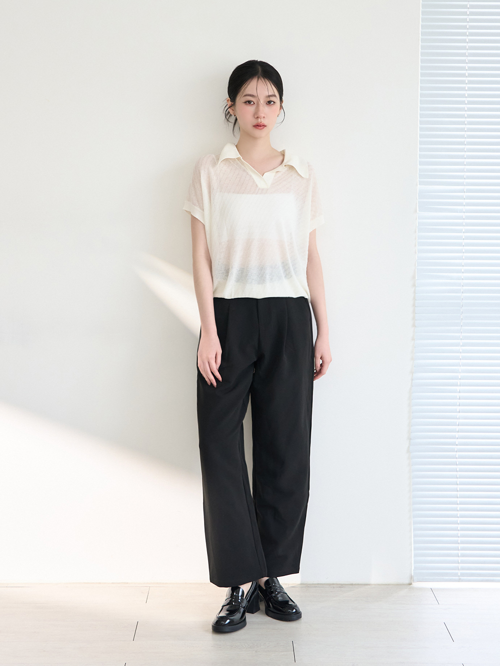 都會美型水台高跟樂福鞋 黑色