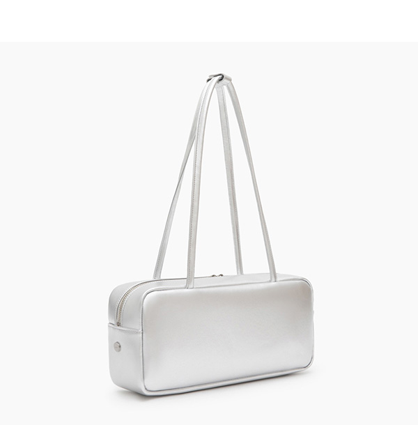 Square Shoulder Bag Silver