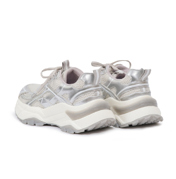 Lightweight Height-Boost Sneakers Silver