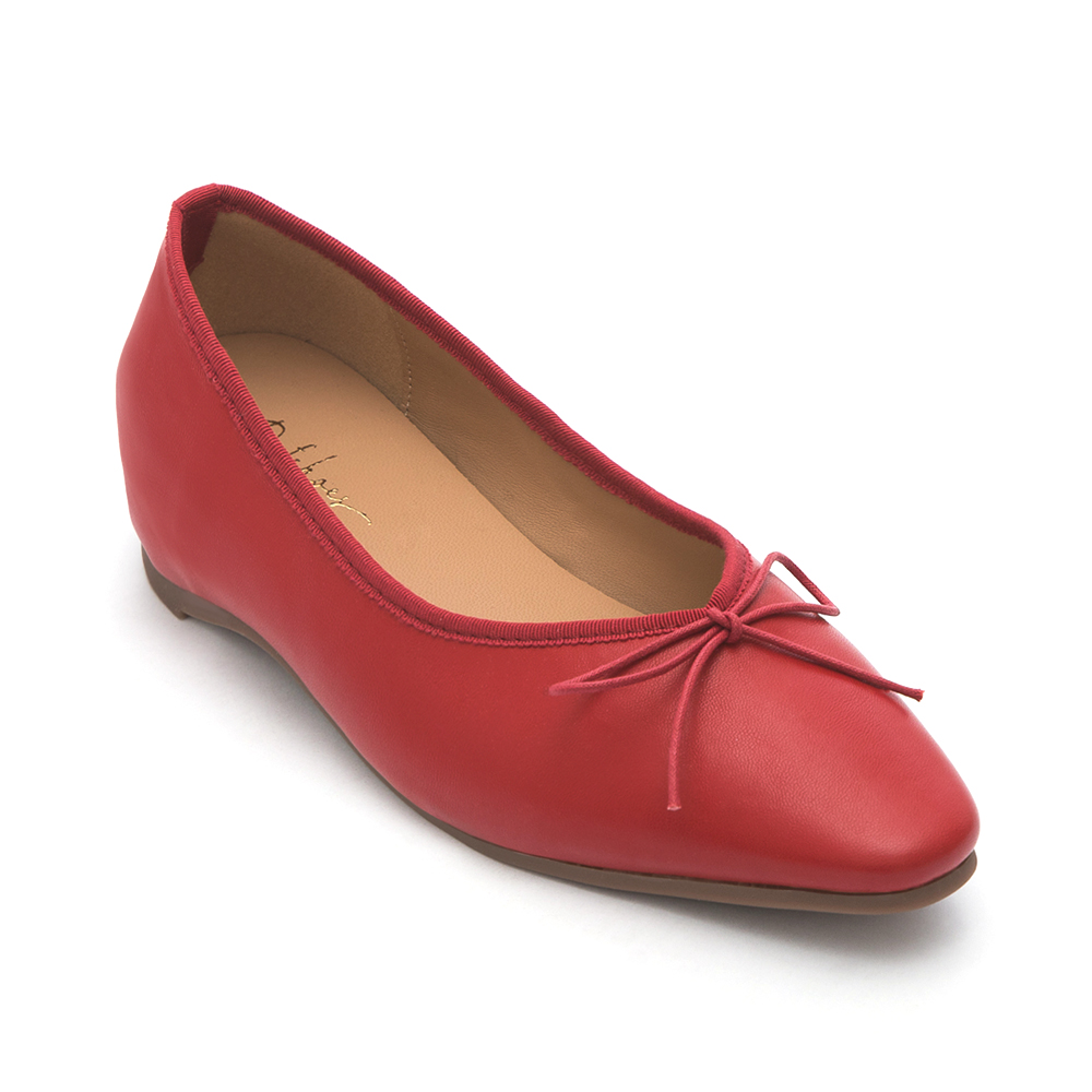 Classic Bow Ballet Flats 紅