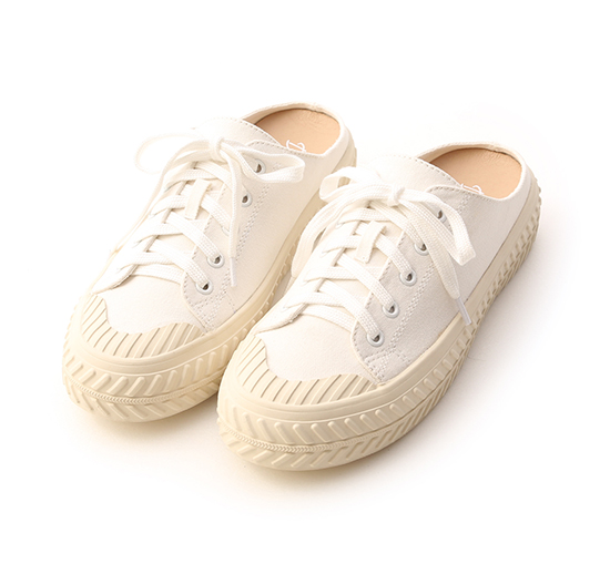 Canvas Mules Sneakers White