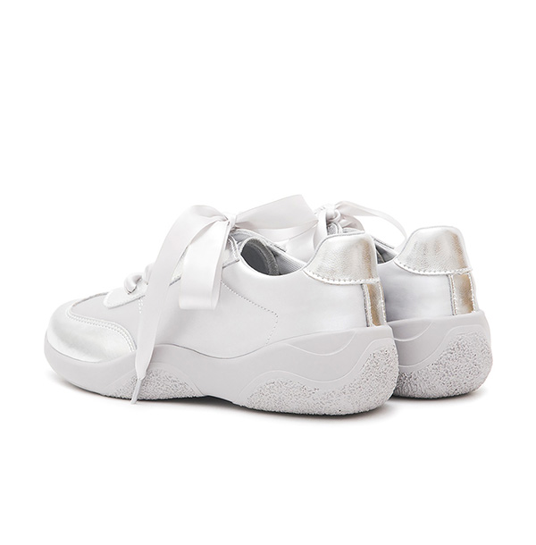 Comfy Ballet-Inspired Casual Shoes Silver