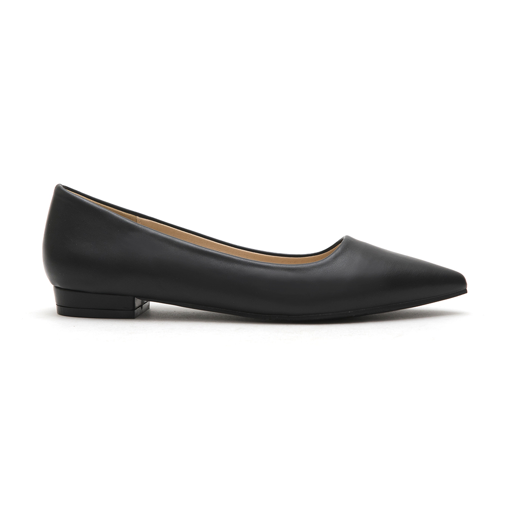 Classic Pointed Toe Ballet Flats Black