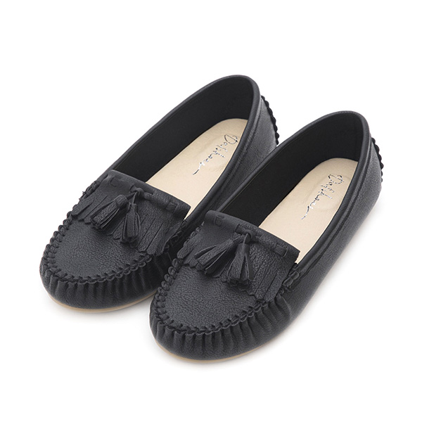 MIT Comfort Moccasin Loafers Black