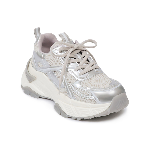 Lightweight Height-Boost Sneakers Silver