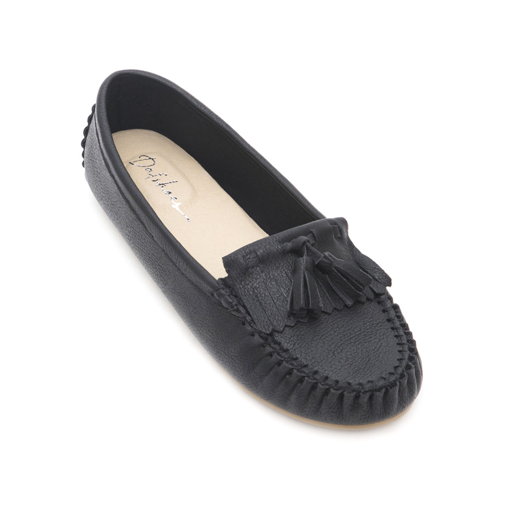 MIT Comfort Moccasin Loafers Black