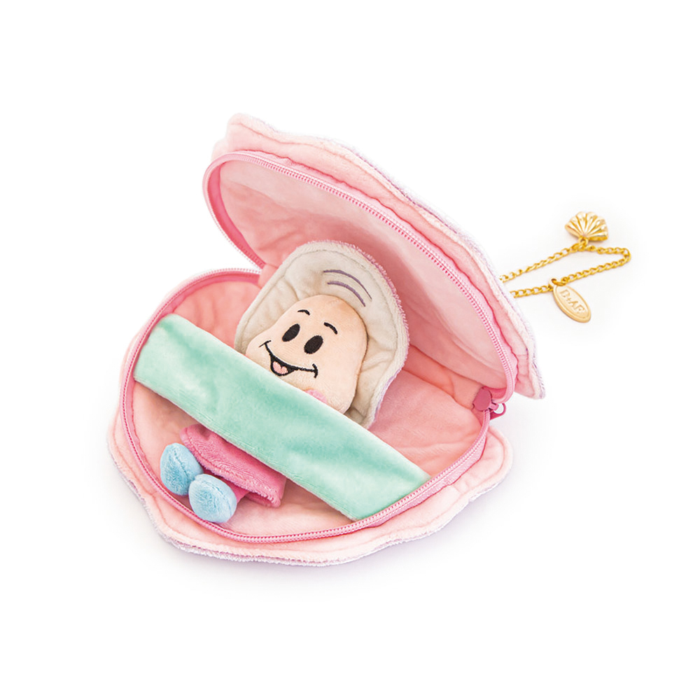 【Disney】牡蠣寶寶貝殼吊飾微笑款 紫