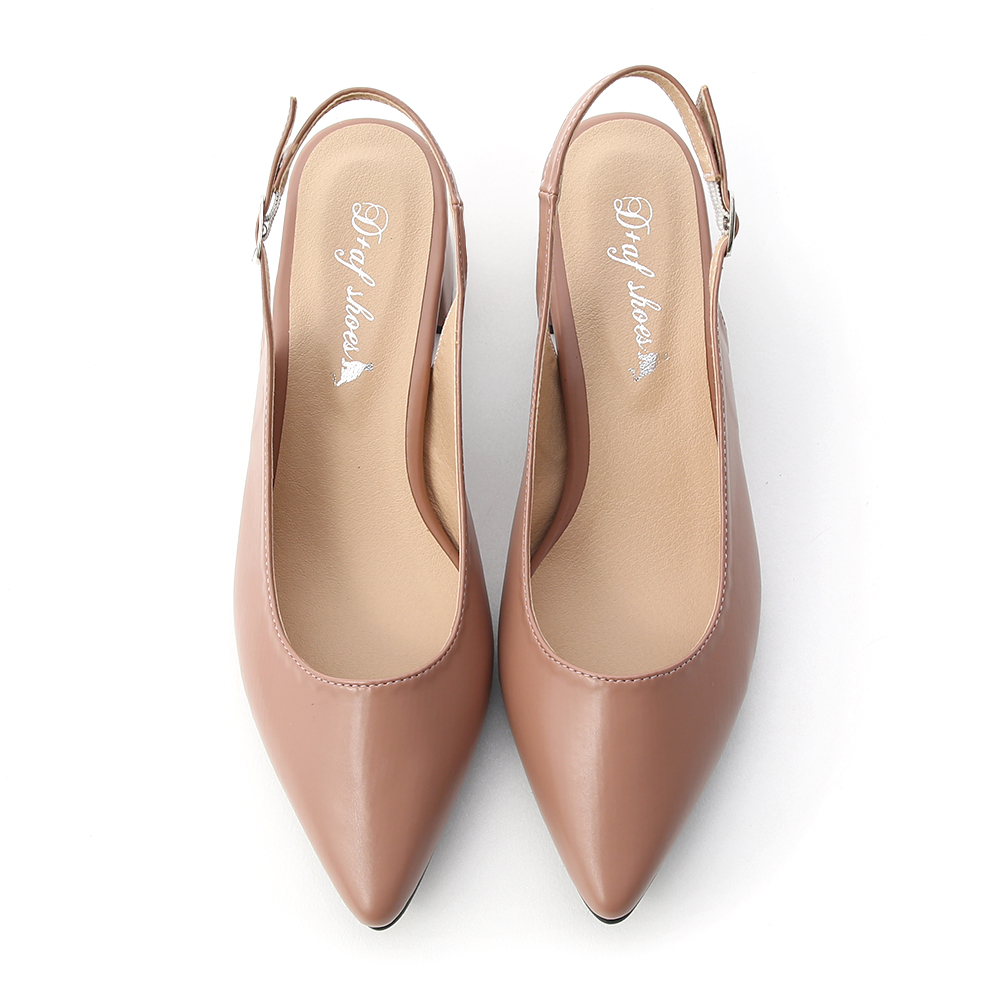 Pointed Toe Slingback Pumps Cameo Brown