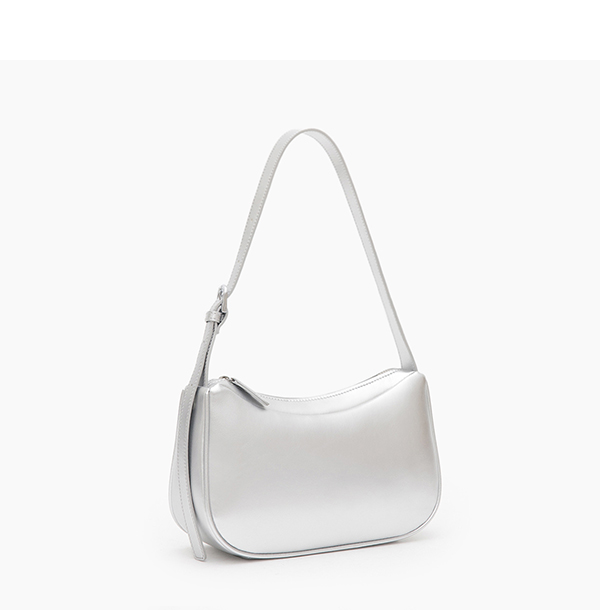 Minimalist Underarm Bag Silver